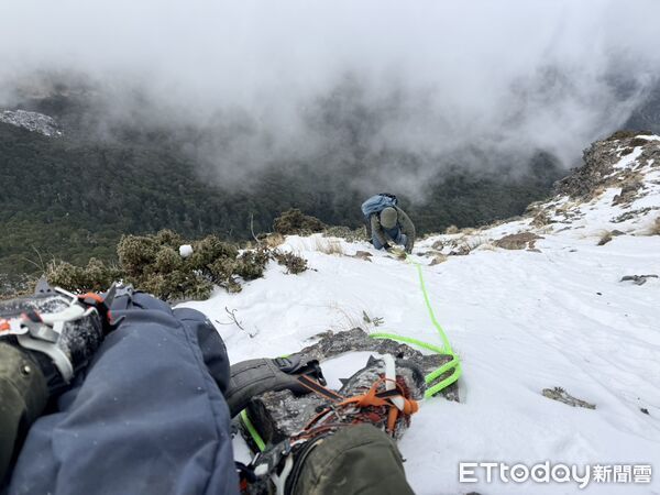 ▲新籍林男獨攀品田山遇難，所幸成功獲救。（圖／記者楊永盛翻攝）