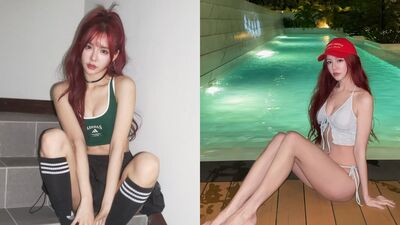 小龍女李恩菲出國解放比基尼！　「炸出超兇事業線」長腿被看光