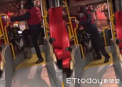 板橋公車老漢對打！82歲翁「18連環拳」猛灌司機　他抱腿硬扛反制