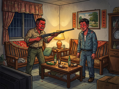 口角氣不過就行兇！新竹男獵槍射鄰居爆頭奪命　判12年定讞