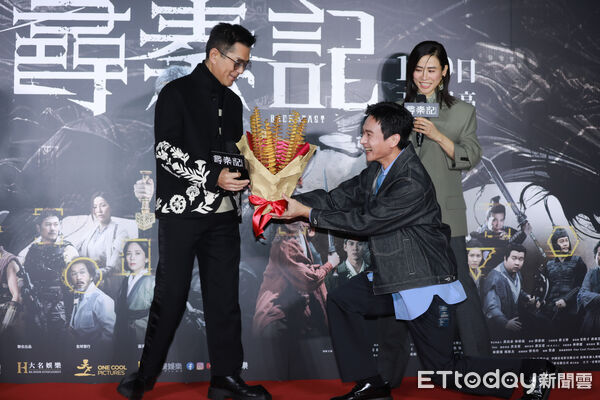 ▲▼古天樂、宣萱《尋秦記》首映會。（圖／記者周宸亘攝）