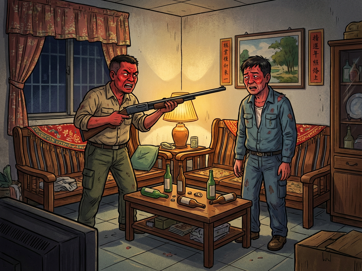 口角氣不過就行兇!新竹男獵槍射鄰居爆頭奪命 判12年定讞