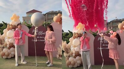 啾啾閃嫁陳晨威宣布懷孕! 「戳破氣球揭曉寶寶性別」全被拍