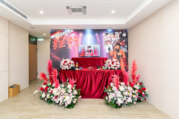 ▲曹西平靈堂已布置完成。（圖／冬瓜行旅）