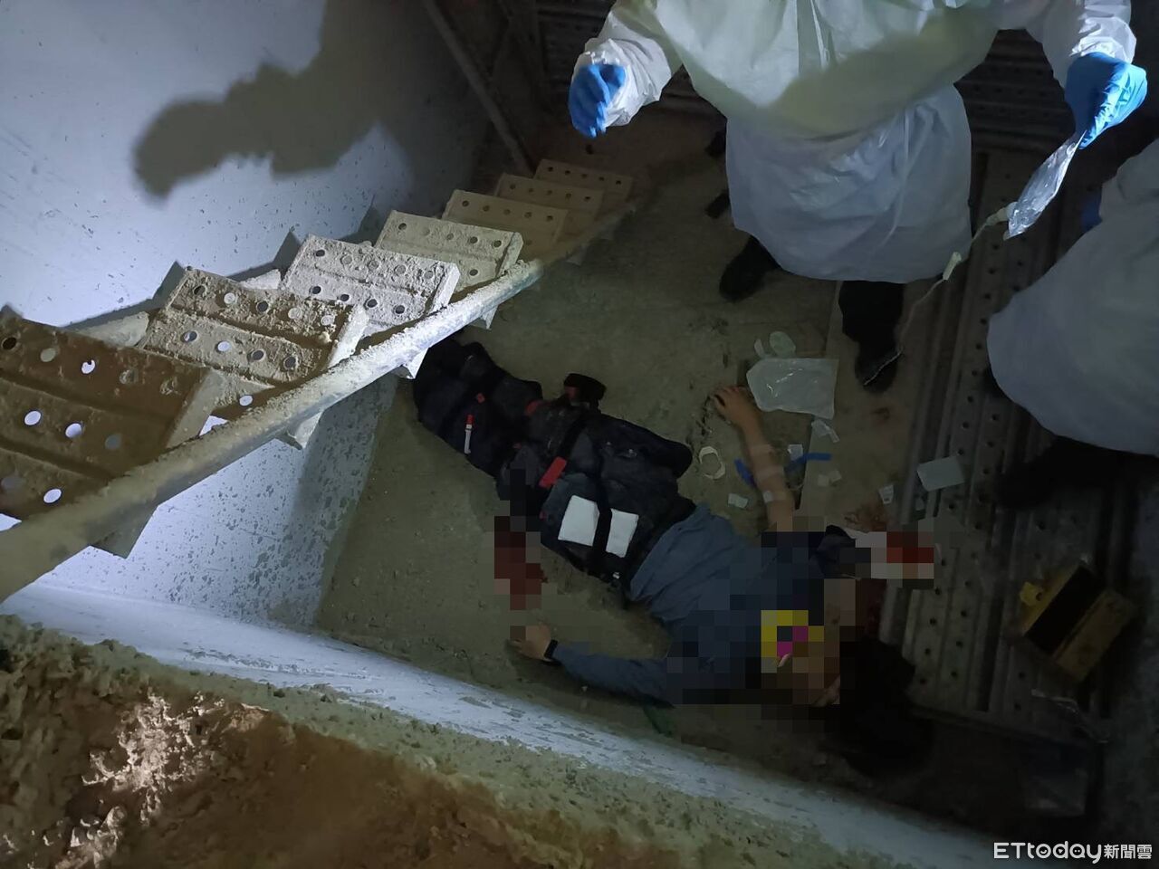 快訊/新竹29歲工人摔落B2電梯井! 頭部外傷、大腿骨折送醫急救