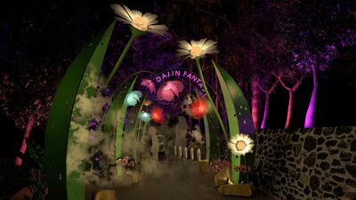 屏東「奇幻大津」打造魔幻光影瀑布