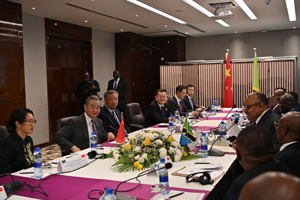 ▲▼見坦尚尼亞外長　王毅：攜手維護聯合國核心地位和國際法權威。（圖／翻攝中國外交部）