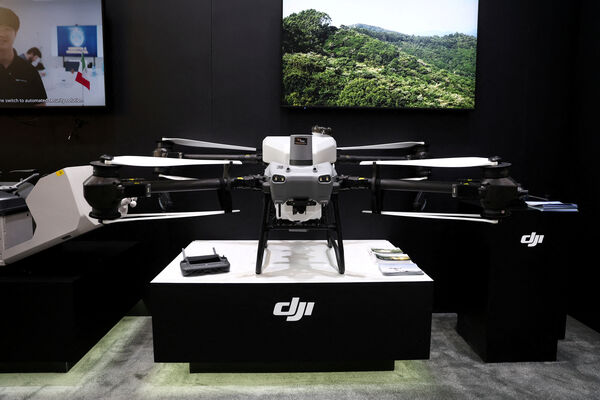 ▲▼ 去年9月在德國柏林科技展展出的大疆創新（DJI）無人機。（圖／路透）