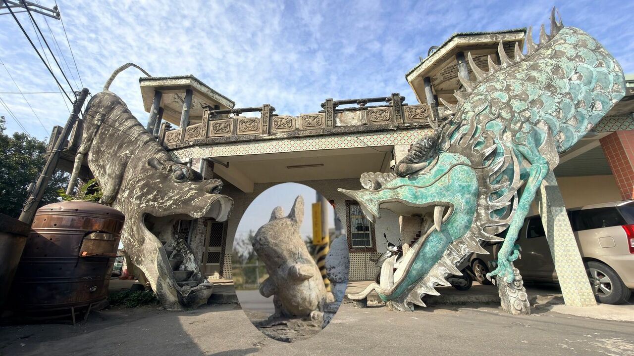 挺過921!彰化超狂龍虎神壇爆紅 43年老建築藏「雷丘」石雕