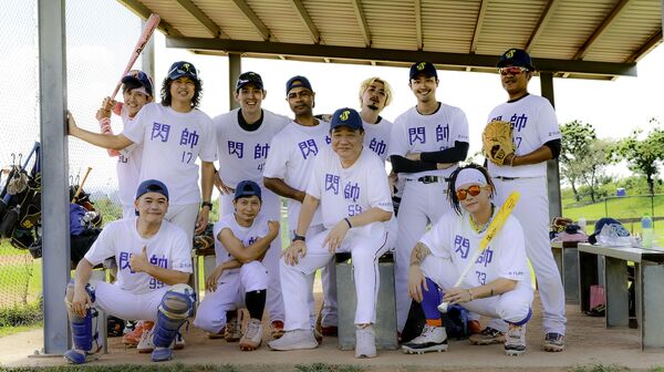 ▲▼ 閃帥棒球隊眾演員，阿翔、Johnny、劉宇昕、烏的、周自從、李竸、下排由左至右：馬國畢、逸祥、白雲、阿BEN.JPG。（圖／大吉祥整合行銷提供）