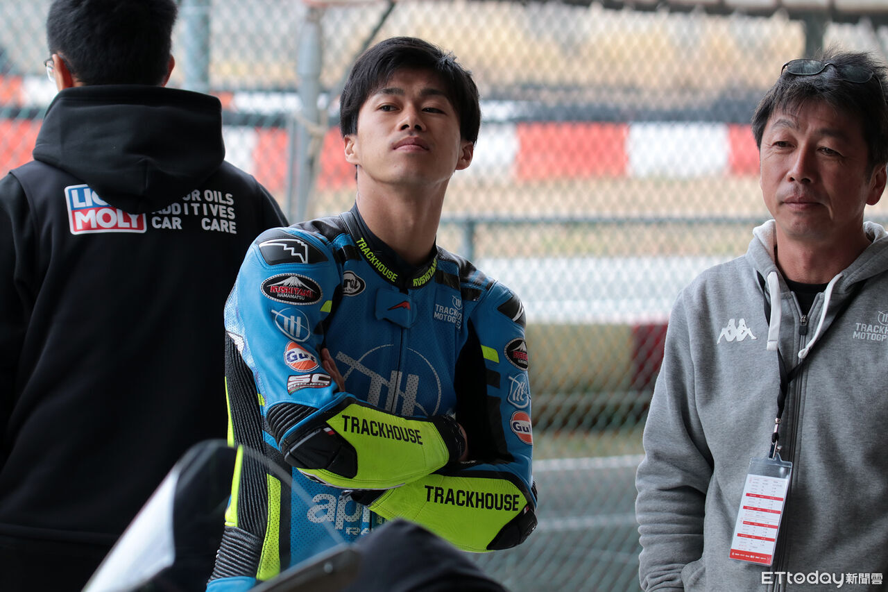 ▲日本MotoGP重機賽車手「小椋藍再次來台」！偕3好友同場切磋車技。（圖／記者張慶輝攝）
