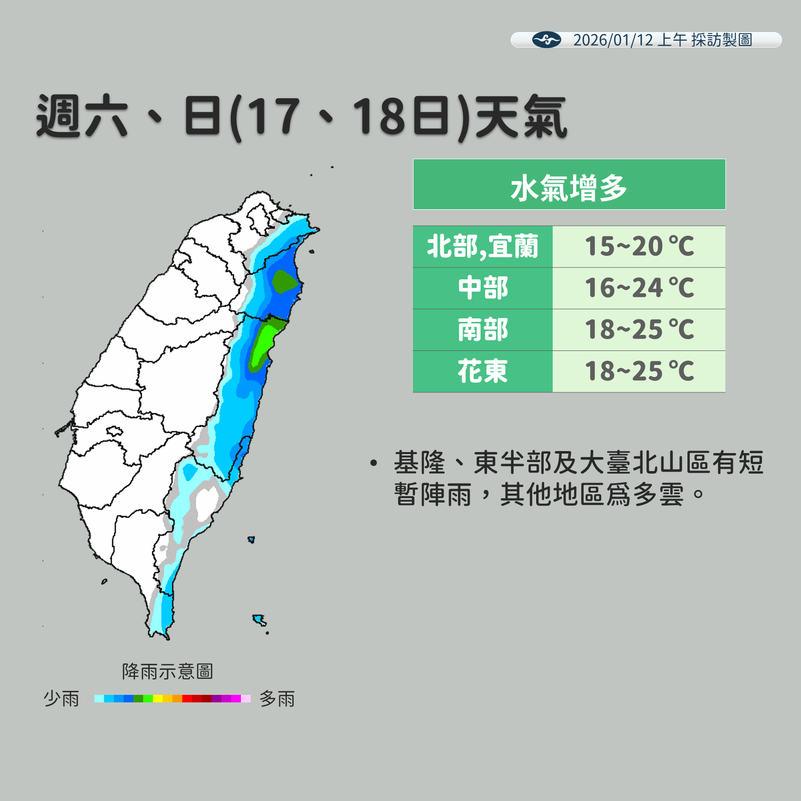 ▲▼未來一周天氣。（圖／氣象署提供）