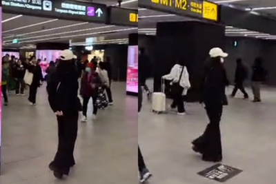 超大咖女星現身北車捷運站…一抬頭害羞了　民眾低頭「無人認出」