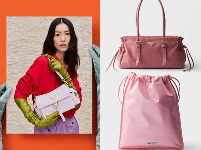 Prada春夏3顆必收新包搶看！蓮花粉新色束口袋、復古Bonnie超百搭