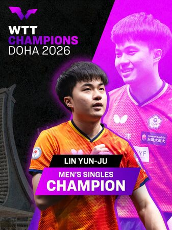 ▲林昀儒睽違798天後再度於WTT冠軍賽系列男單封王。（圖／翻攝自WTT官網）