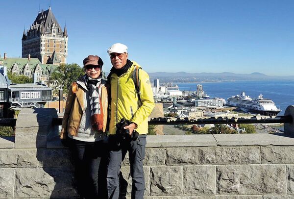 外商公司前總經理田臨斌退休後成為郵輪旅行愛好者，兩度搭郵輪環遊世界。（翻攝自老黑看世界臉書粉專）