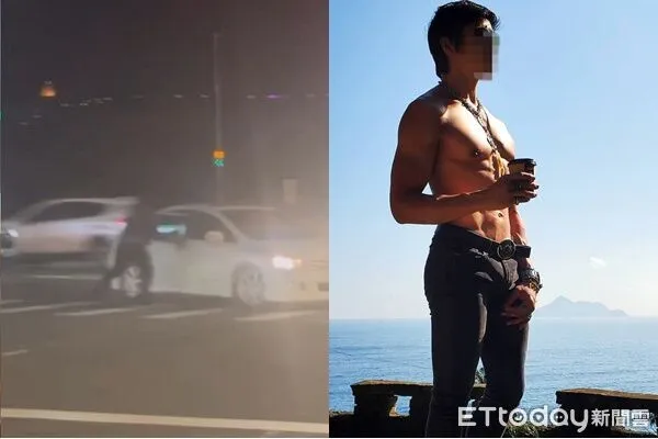 ▲▼             曾是「猛男界RAIN」的翁姓男子半夜在金山、萬里路口，持雙刀隨機攻擊被逮。（圖／網友授權提供、翻攝自IG）