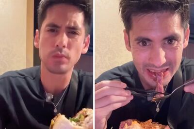 大踩雷！混血男星氣炸點名東京名店「最難吃的一餐」　皺眉吃和牛畫面曝光