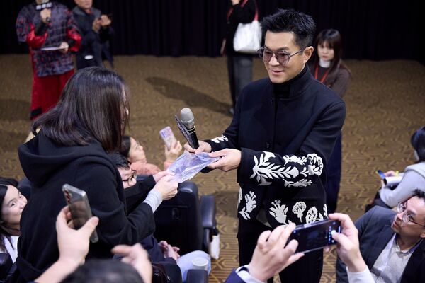 ▲宣萱、古天樂來台宣傳《尋秦記》，上映後票房開紅盤。（圖／華映提供）