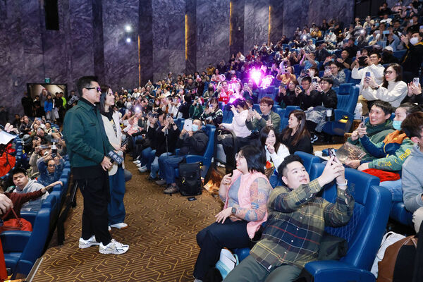 ▲宣萱、古天樂來台宣傳《尋秦記》，上映後票房開紅盤。（圖／華映提供）