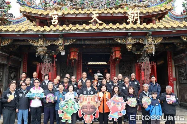 ▲北港媽祖盃全國桌球錦標賽賽前祈福儀式今日在北港朝天宮舉行，為賽事揭開序幕。（圖／記者游瓊華翻攝）