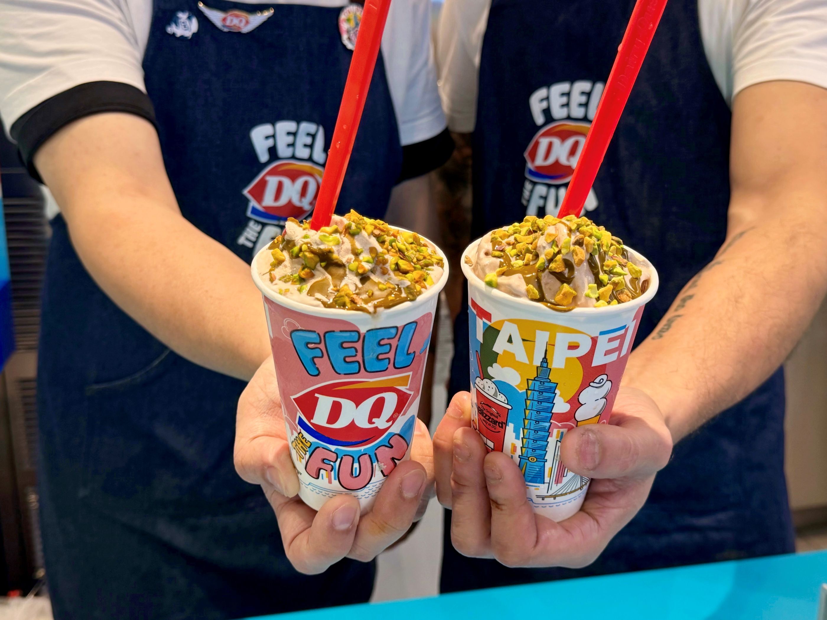 ▲辻利茶舗新甜品，還能自加淋醬。（圖／品牌提供）