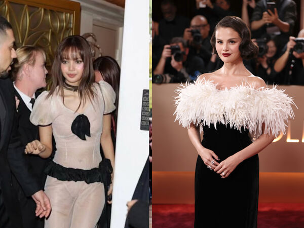 金球獎／Lisa派對辣穿薄紗變話題王！Selena Gomez香奈兒羽毛禮服細節更美