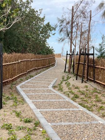 ▲竹縣鳳坑沙灣遊憩設施再提升。（圖／新竹縣交通處提供）