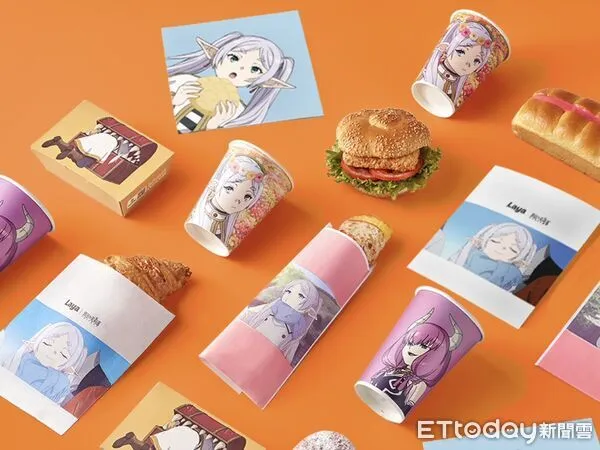 ▲▼拉亞漢堡聯名《葬送的芙莉蓮》。（圖／拉亞漢堡提供）