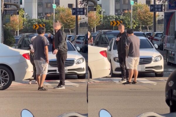 ▲▼台中地院前爆衝突。（圖／翻攝Threads）