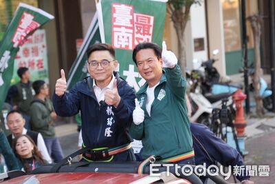 高雄市長參選人賴瑞隆合體林俊憲　喊話「南高連線」打造幸福生活圈