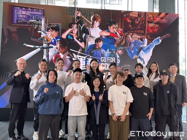 ▲▼屠潔、陳念琴、文姿云、張筑涵、吳詩儀出席《GO FOR GOLD 運科台灣隊》記者會。（圖／記者蔡厚瑄攝）