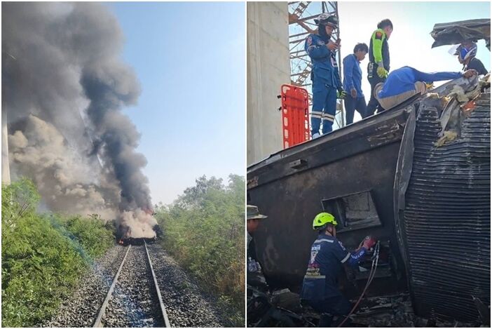 ▲▼　泰國工安意外。（圖／翻攝自臉書／Fire & Rescue Thailand）