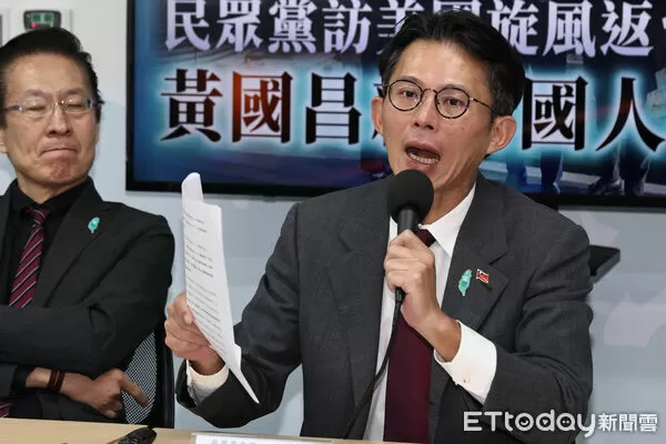 ▲▼  民眾黨訪美團返台記者會-黃國昌 。（圖／記者黃克翔攝）