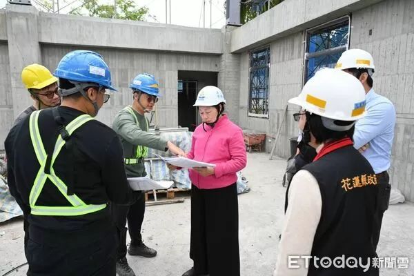 ▲▼花蓮縣長徐榛蔚前往視察「長良（九）早期農地重劃區農水路更新改善工程」施工進度，了解工程品質與執行情形。（圖／花蓮縣政府提供，下同）