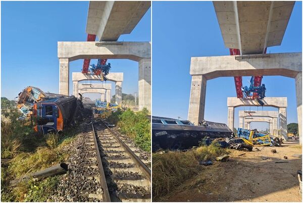 ▲▼ 泰國重大列車事故。（圖／路透）