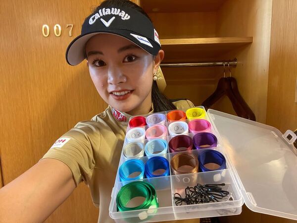 ▲▼日本高球好手河本結的髮帶收藏。（圖／翻攝自Instagram／河本結）