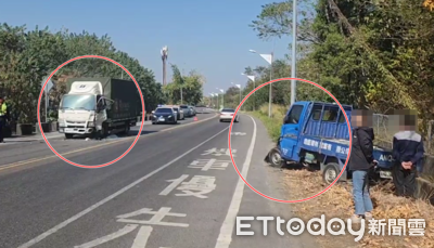 雲林發財車逆向撞貨車　2傷送醫