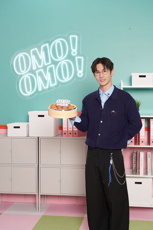 ▲▼阿本（左起）與木木、夏和熙一同出席《OMO調查局》開播滿月記者會 。（圖／快電商提供）