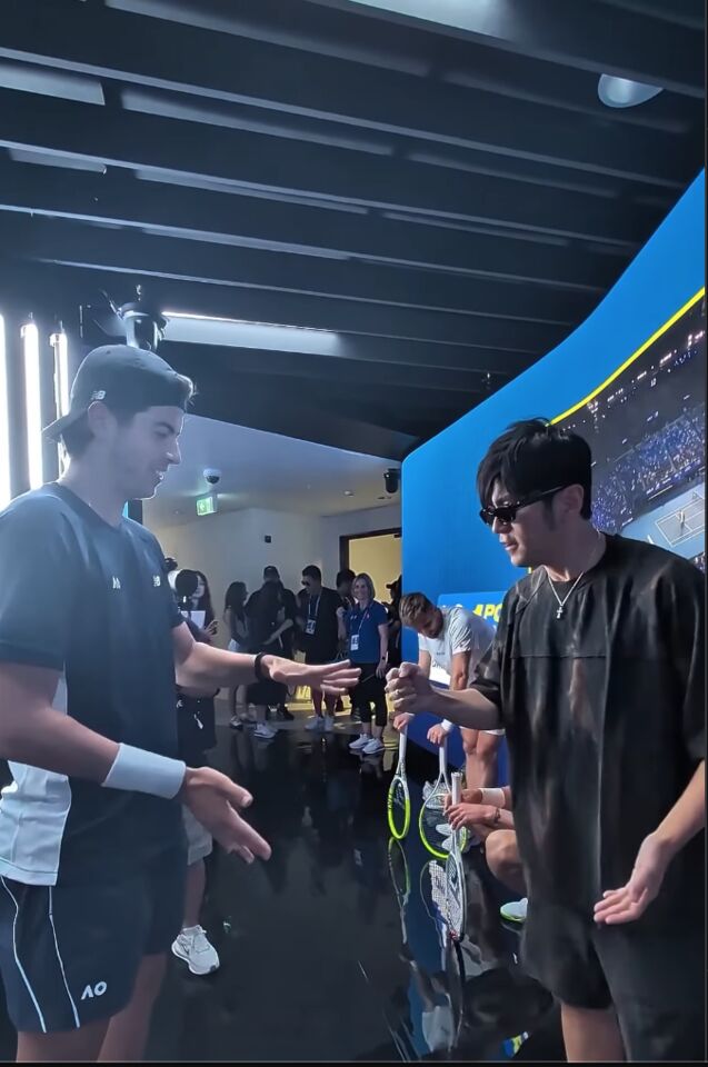 ▲▼周杰倫澳網一分滿貫賽。（圖／翻攝IG）