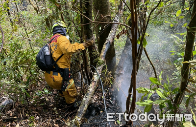 雲林草嶺火警燒4天！直升機出動灑水9次　經勘查已無明顯火煙