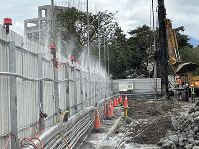 宜蘭智慧工地升級　灑水系統即時抑制揚塵防空污守護環境