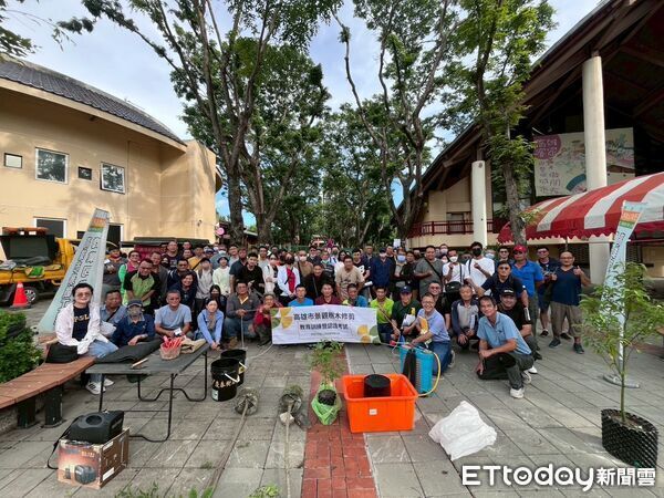 ▲▼景觀樹木相關研習課程-學員實際演練。（圖／記者吳世龍翻攝）