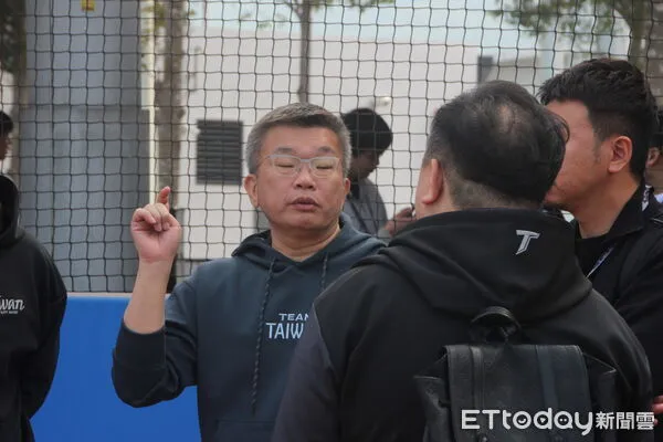 ▲2026經典賽中華隊第一階段集訓開訓，中職會長蔡其昌 。（圖／記者蔡厚瑄攝）