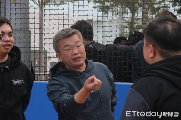 ▲2026經典賽中華隊第一階段集訓開訓，中職會長蔡其昌 。（圖／記者蔡厚瑄攝）