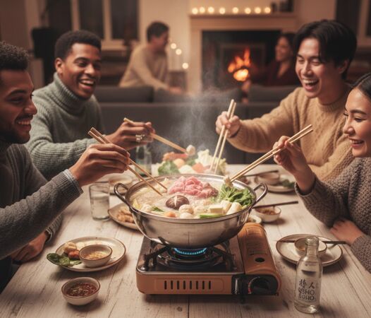 消防粉專發文示警，一群年輕人在民宿煮火鍋，因不當使用卡式爐，導致瓦斯罐發生劇烈爆炸。（示意圖，由AI生成）