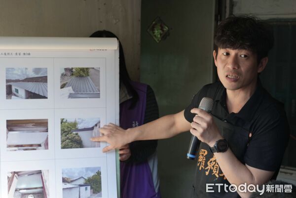 ▲雲林縣長張麗善前往口湖鄉視察雙B住屋修繕成果，並與志工一同粉刷牆面。（圖／記者游瓊華翻攝）