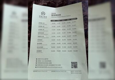 阿里山賓館最新房價曝光 最貴「一晚要4.5萬」驚呆網