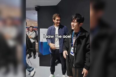 費德勒看到ACE球大笑「你怎麼沒反應」　周杰倫秒變臉：好糗