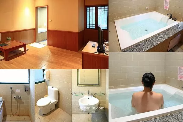 ▲▼「美代溫泉飯店」雙人湯屋平日540元，北投唯一雙泉質青磺泉和白磺泉。（圖／部落客萍子提供）